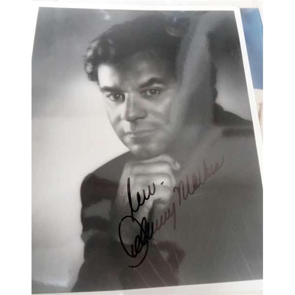 Johnny Mathis signed photo