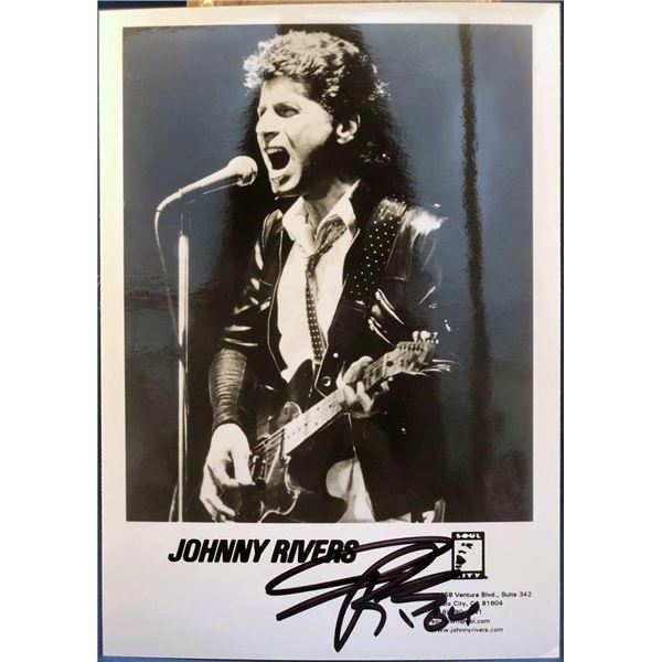Johnny Rivers signed photo