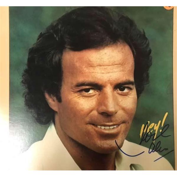 Julio Iglesias signed album