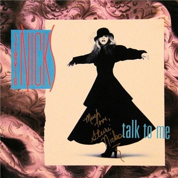 Fleetwood Mac's Stevie Nicks signed single Talk To Me album