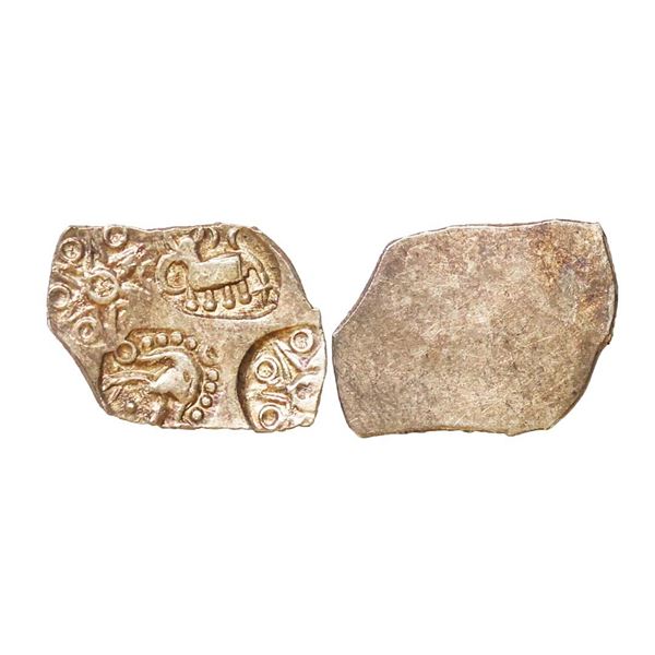 Northern Vidarbha, Melghat Region, Makhala Hoard type (6th-4th Century BC), Silver ½ Karshapana, 1.6