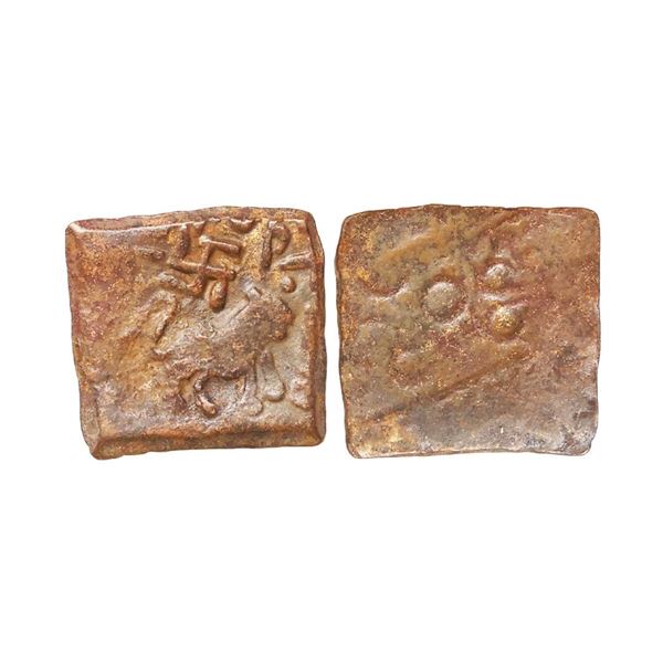 Satavahanas, Sri Satakarni (100-50 BC), Copper Unit, 3.22 gms