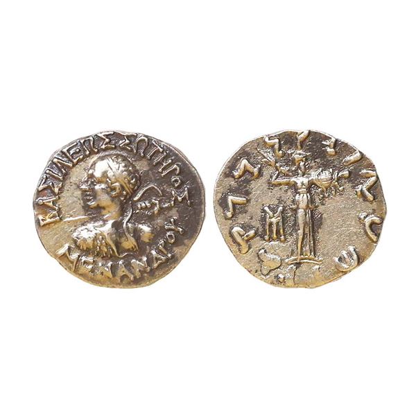 Indo Greek, Menander I (c. 165-130 BC), Silver Drachm, 2.42 gms