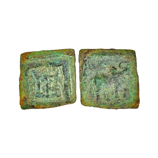 Indo Greeks, Apollodotus II (180-165 BC), Copper Unit, 1.53 gms