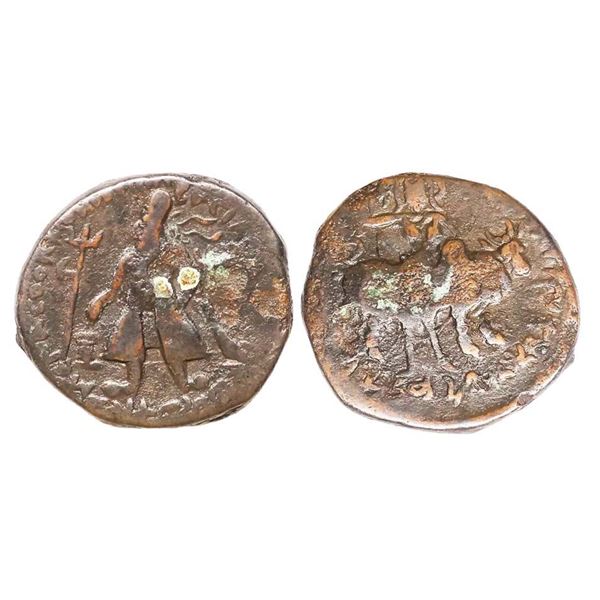 Ancient, Kushans, Vima Kadphises (110-127 AD), Copper Tetradrachm, 16.26 gms