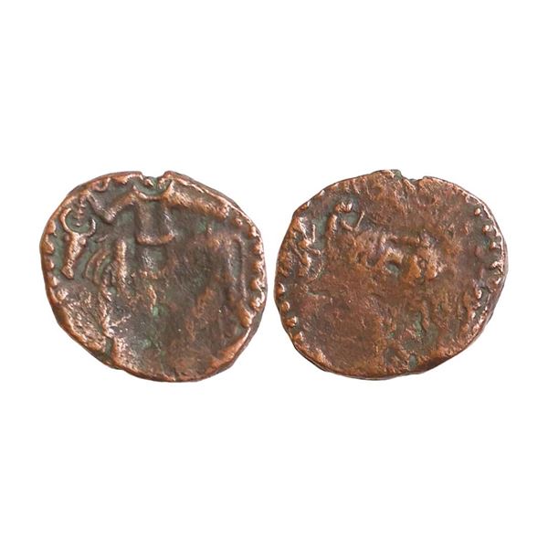 Kushano Sasanian, Copper Pashiz, 1.81 gms