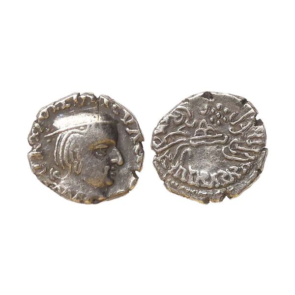 Western Kshatrapas, Kardamaka Family, Vijayasena son of Damasena (238-239 AD), Silver Drachm, 1.99 g