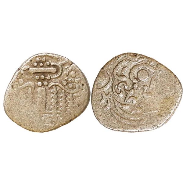 Hindu Medieval, Indo Sasanian type, Anonymous issue from NW India, (7th-8th Century AD), Debased Bil