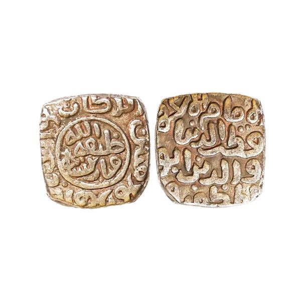 Delhi Sultanate, Qutb al-Din Mubarak Shah (AH 716-720, 1316-1320 AD), Billon 12 Gani, 5.33 gms