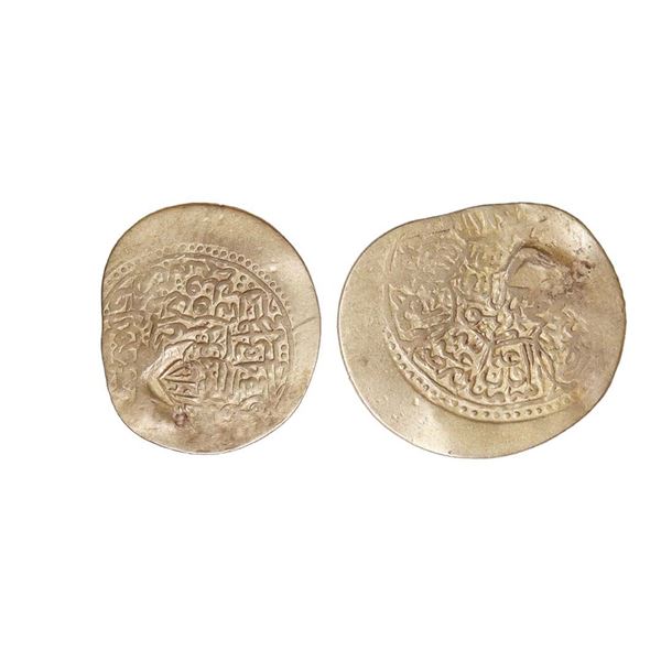 Akbar (AH 963-1014, 1556-1605 AD), Silver Countermark Shahrukhi, 4.49 gms