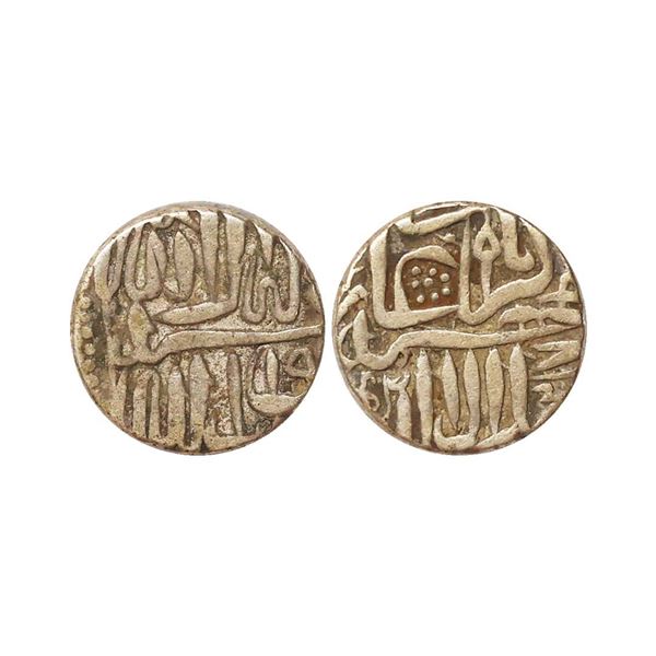 Akbar (AH 963-1014, 1556, 1605 AD), Silver Mahmudi, 5.51g