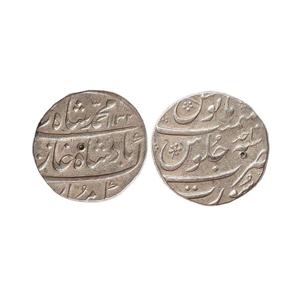 Muhammad Shah (AH 1131–1161, 1719–1748 AD), Silver Rupee, 11.19 gms