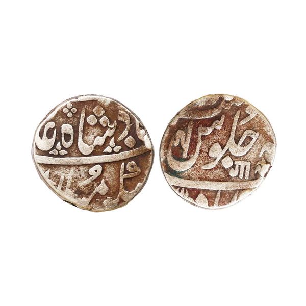 Baroda State, Anand Rao (AH 1215-1235, 1800-1819 AD), INO Shah Alam II, Silver Rupee, 11.29 gms