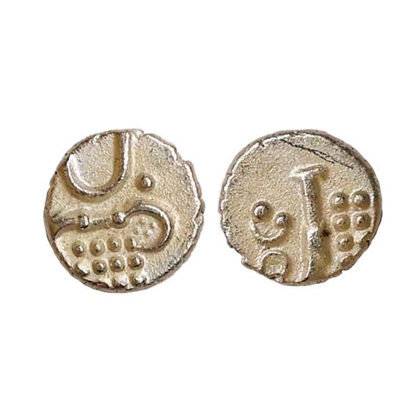 Cochin, British Protectorate, Silver Puttun, 0.35 gms