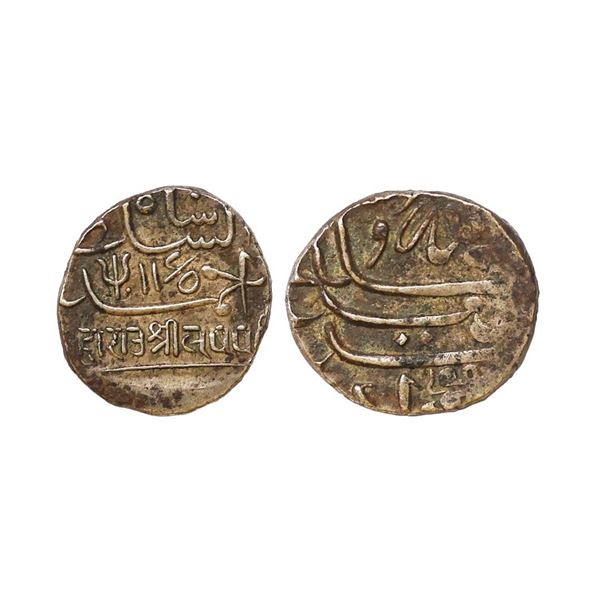 Kutch State, Lakhpatji (AH 1165-1175 /1752-1761 AD), Silver Kori, 4.64 gms
