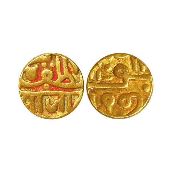 Nawanagar State, Vibhaji (VS 1909-1951 / 1852-1894 AD), Gold Kori, 3.05 gms