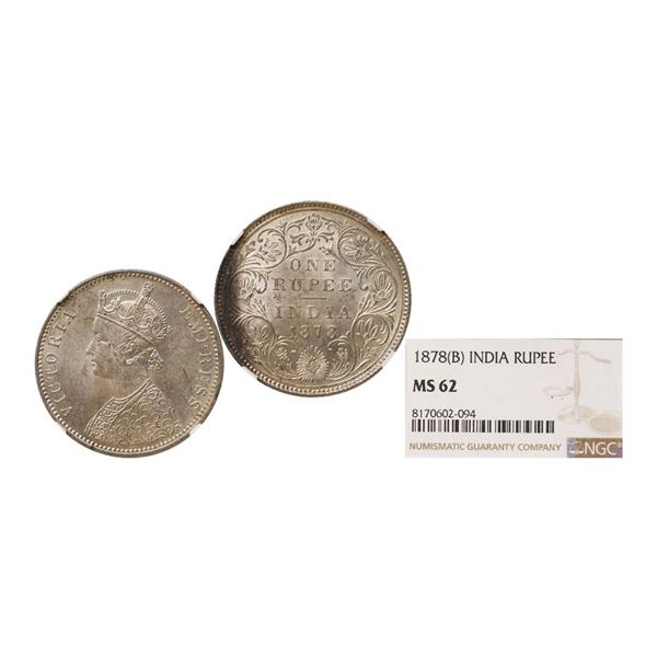 Victoria Empress, Silver Rupee, 1878