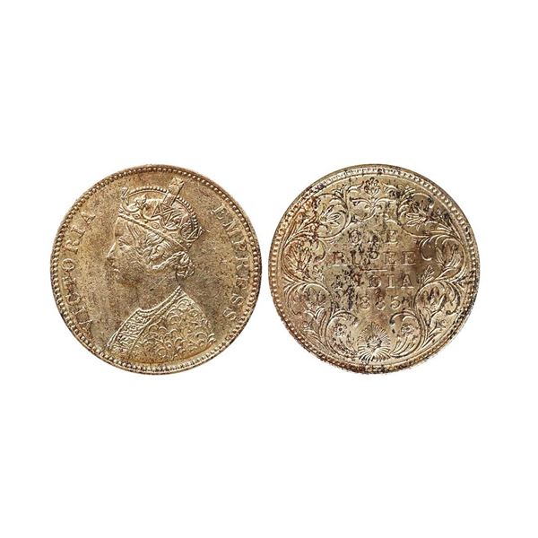 Victoria Empress, Silver Rupee, 1885