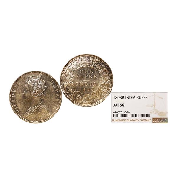 Victoria Empress, Silver Rupee, 1893