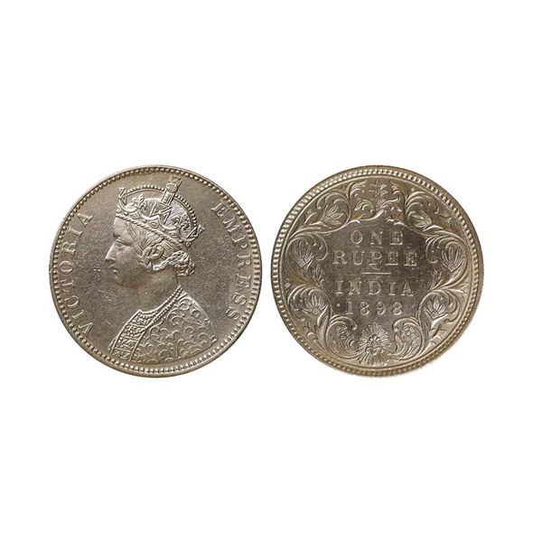 Victoria Empress, Silver Rupee, 1898