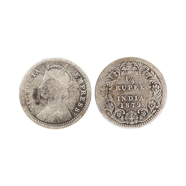 Victoria Empress, Silver 1/4 Rupee, 1879