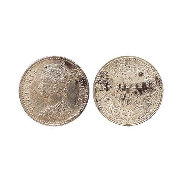 Victoria Empress, Silver 1/4 Rupee, 1894