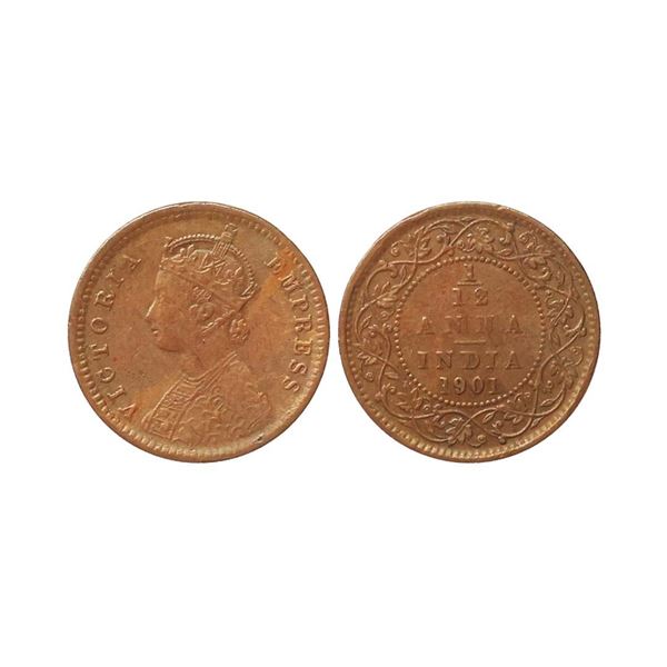 Victoria Empress, Copper 1/12 Anna, 1901