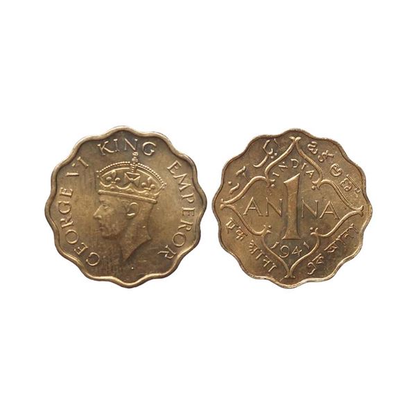 George VI King Emperor, Copper - Nickel 1 Anna, 1941