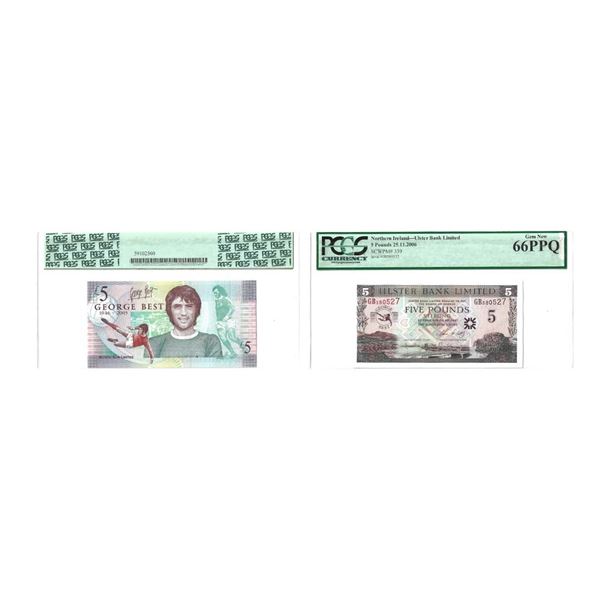 Northern Ireland, Ulster Bank Limited, 5 Pounds, 2006, Series No.: GB380527