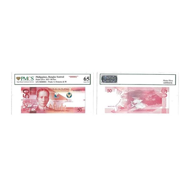 Philippines, 50 Piso, 2023, Seal type 7, with tactile marks, Enhanced New Generation Currency Series