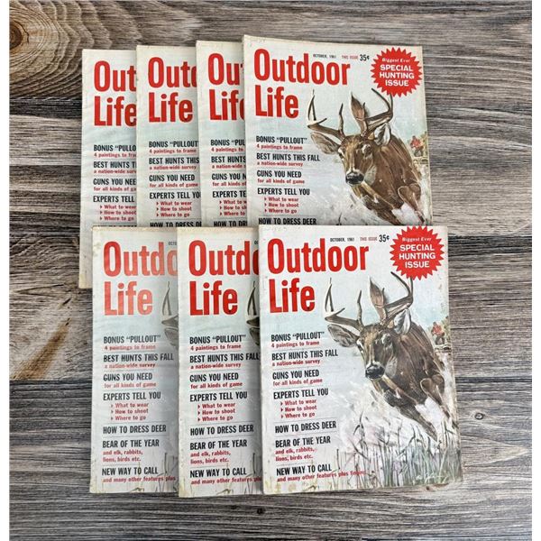 Collection of October 1961 Outdoor Life Magazines