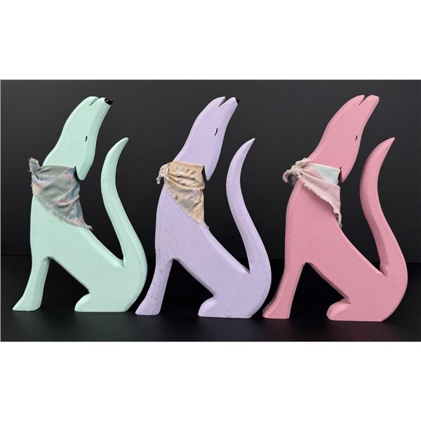 Santa Fe Pastel Howling Coyotes