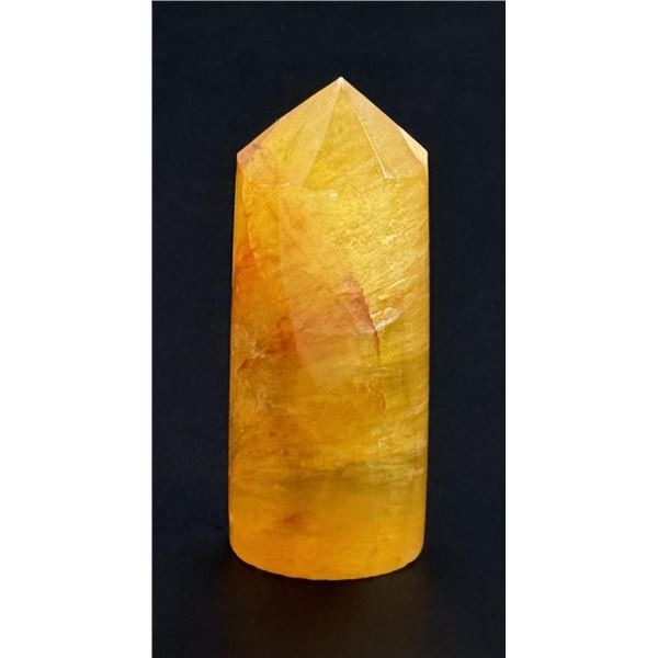 Golden Healer Yellow Quartz Crystal Tower Obelisk