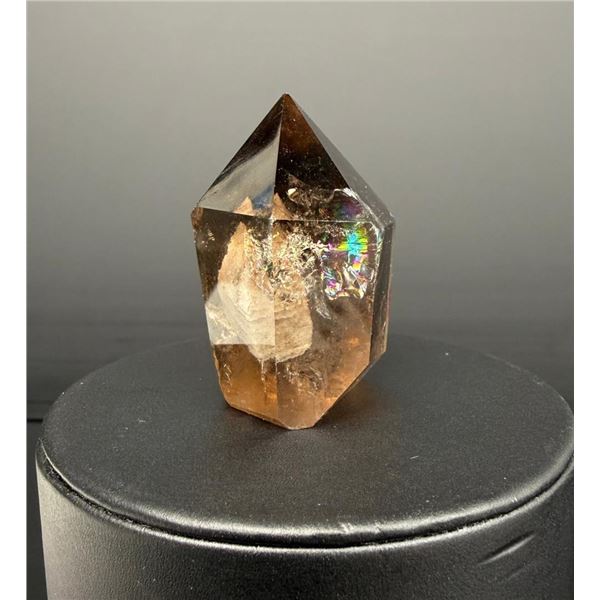 Smoky Rainbow Quartz Tower Obelisk