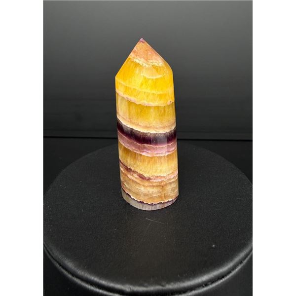 Yellow Fluorite Crystal Tower Obelisk