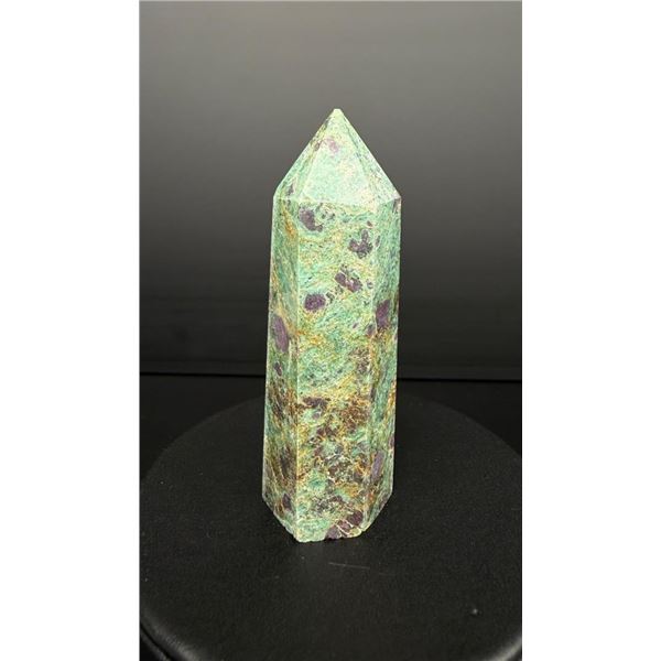 Ruby Fuchsite Crystal Tower Obelisk