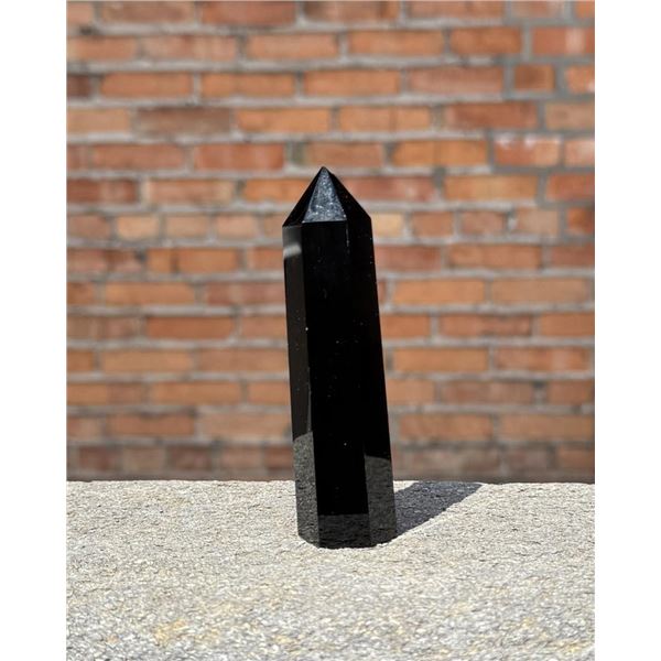 Black Obsidian Crystal Tower Obelisk
