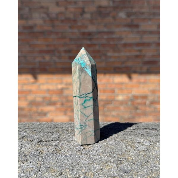 Amazonite Quartz Crystal Tower