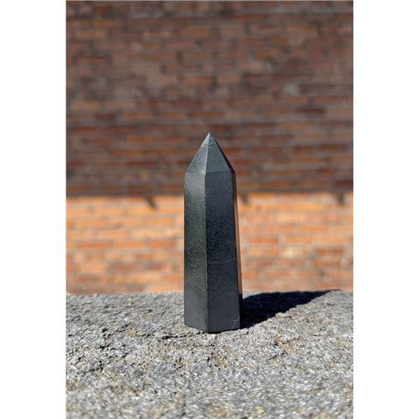 Black Tourmaline Crystal Obelisk Tower