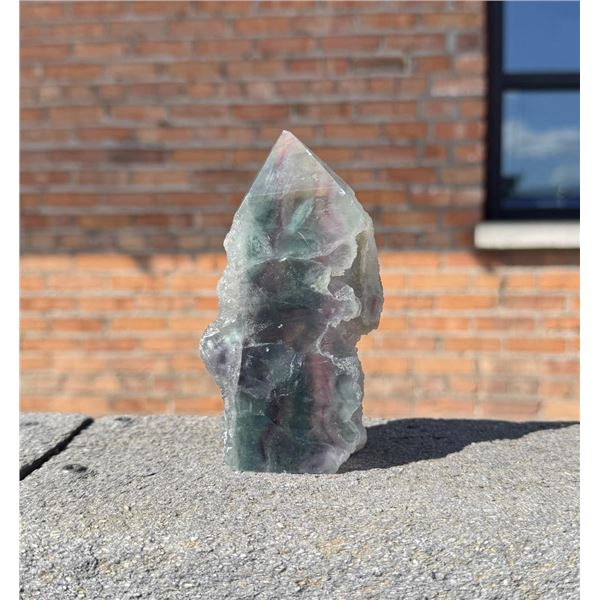 Natural Fluorite Obelisk Crystal Tower