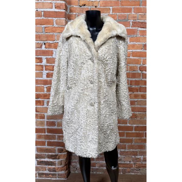 Itemhouse Faux Persian Lamb Jacket Coat