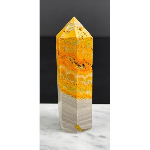 Bumble Bee Jasper Crystal Tower Obelisk