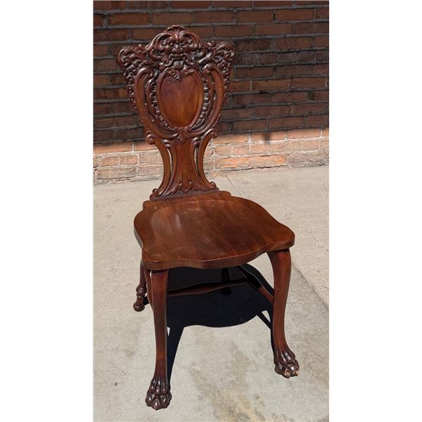 20th Century Renaissance Lions Head Chair