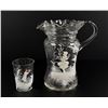 Image 1 : Mary Gregory Clear Pitcher and Cup