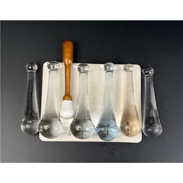 Collection of Glass Pharmaceutical Pestles