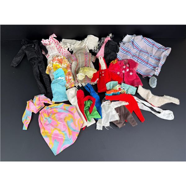 Collection of Vintage Barbie Doll Clothing