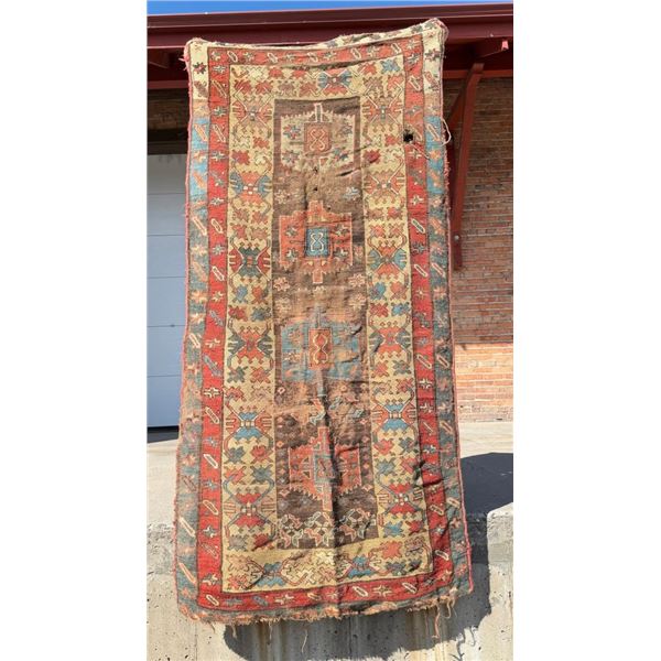 Antique Persian Oriental Caucasian Kazak Rug