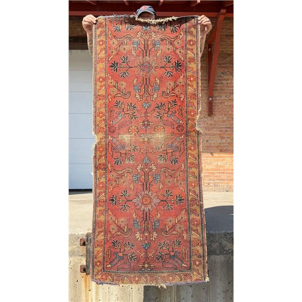 Antique Caucasian Soumak Kilim Runner Rug