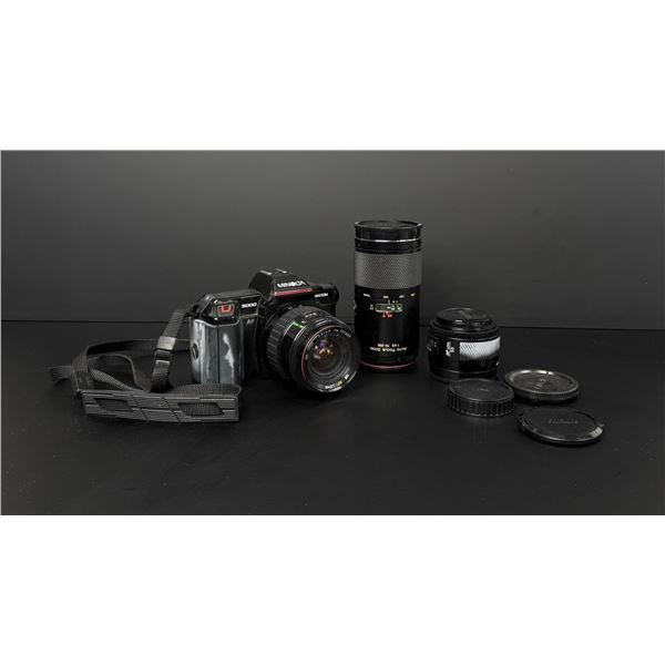 Minolta Maxxum 5000 35MM SLR Camera with Lenses