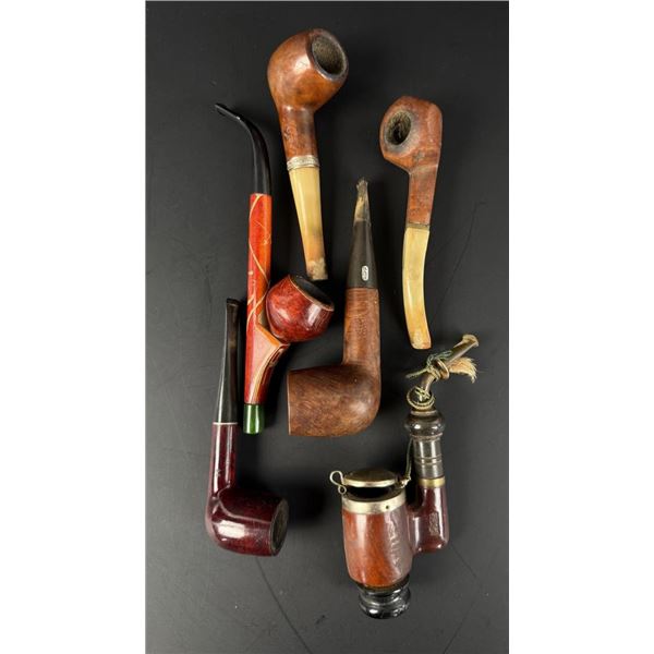 Collection of Estate Tobacco Smoking Pipes
